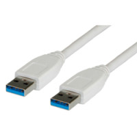 Kabel USB3.0  A-A  M/M, 3.0m, bijeli